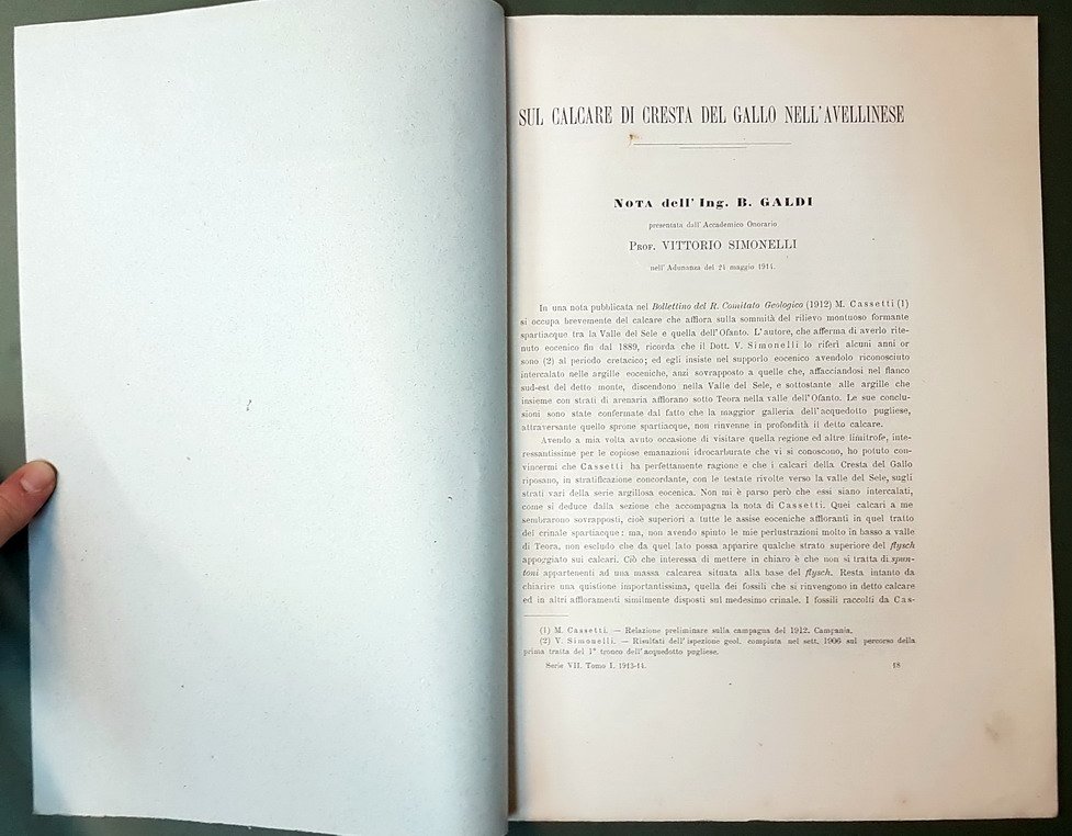 SUL CALCARE DI CRESTA DEL GALLO NELL'AVELLINESE