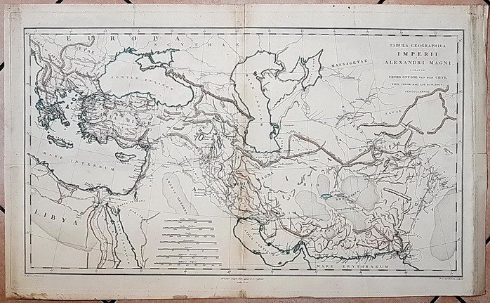 TABULA GEOGRAFICA IMPERII ALEXANDRI MAGNI curante Petro Ottone Van Der …