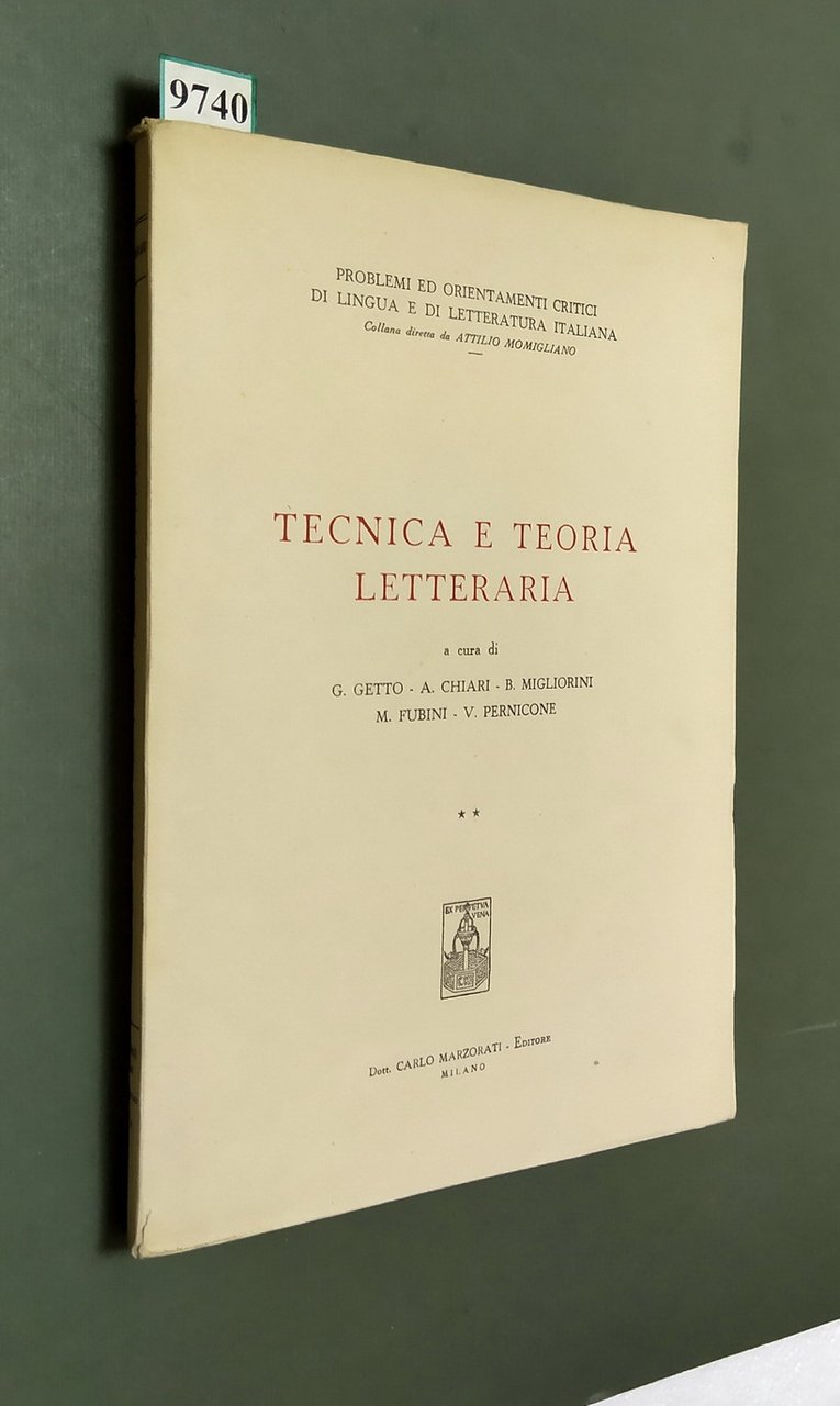 TECNICA E TEORIA LETTERARIA | Immagine principale