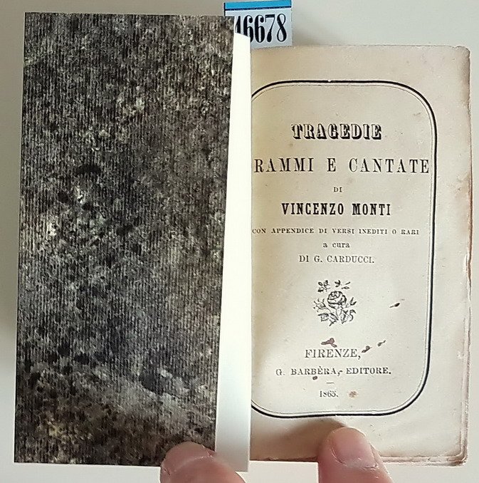 TRAGEDIE DRAMMI E CANTATE