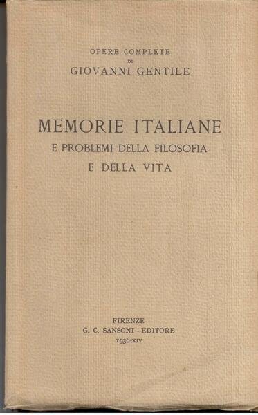 MEMORIE ITALIANE