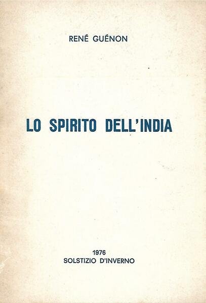 LO SPIRITO DELL'INDIA