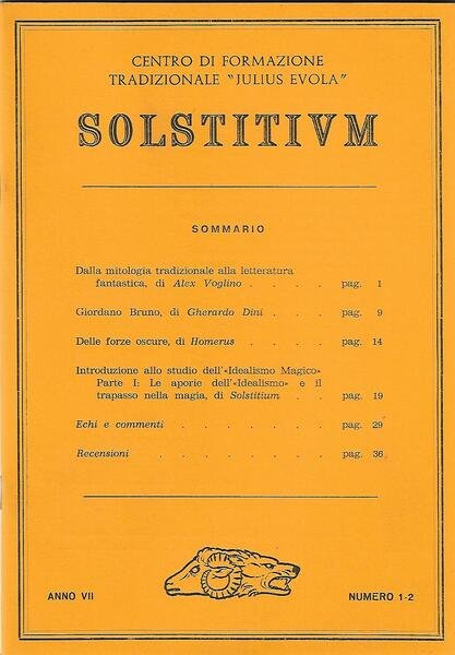 SOLSTITIVM ANNO VII - N.1-2