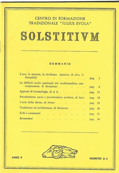 SOLSTITIVM ANNO V - N.3-4