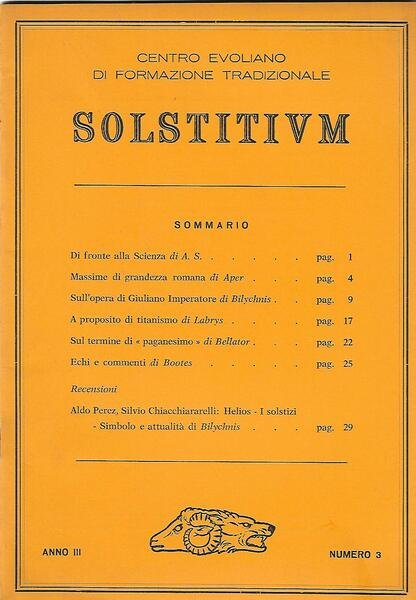 SOLSTITIVM ANNO III - N.3