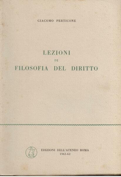 LEZIONI DI FILOSOFIA DEL DIRITTO