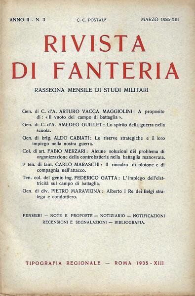 RIVISTA DI FANTERIA - ANNO II - N. 3 - …