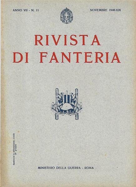 RIVISTA DI FANTERIA - ANNO VII - N. 11 - …