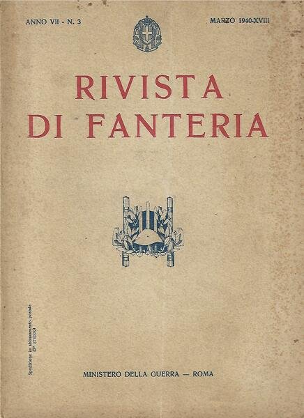 RIVISTA DI FANTERIA - ANNO VII - N. 3 - …