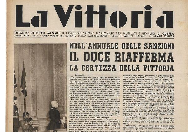 LA VITTORIA - ANNO XXIV 1940/41 - COMPLETA 12 FASC