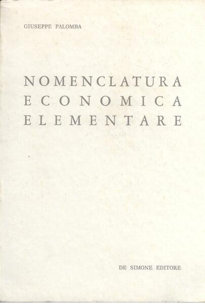 NOMENCLATURA ECONOMICA ELEMENTARE