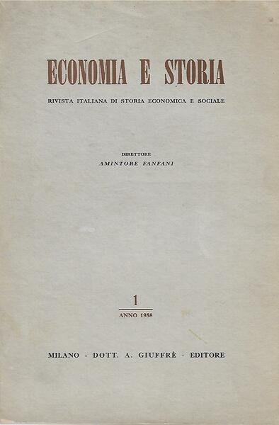 ECONOMIA E STORIA - 1968 ANNATA COMPLETA 4 FASCIC