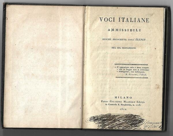 VOCI ITALIANE AMMISSIBILI