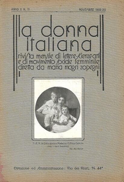 LA DONNA ITALIANA - ANNO X N. 11 - NOVEMBRE …