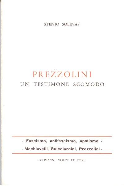 PREZZOLINI UN TESTIMONE SCOMODO