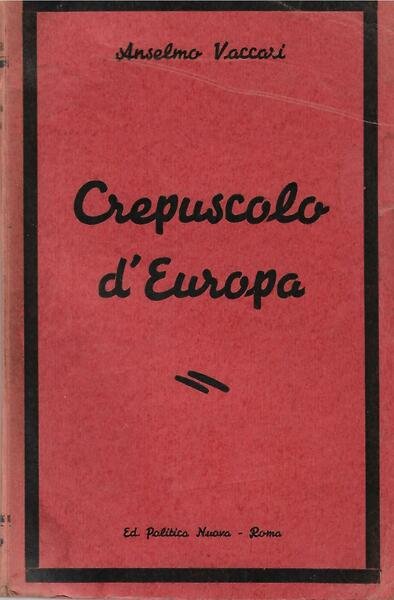 CREPUSCOLO D'EUROPA