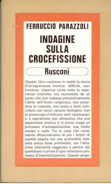 INDAGINE SULLA CROCEFISSIONE