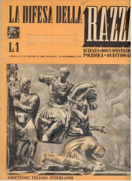 LA DIFESA DELLA RAZZA - ANNO II N. 2