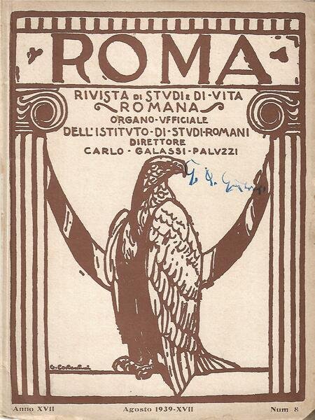 ROMA - ANNO XVII-N.8 - AGOSTO 1939