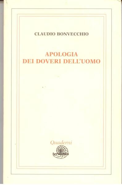 APOLOGIA DEI DOVERI DELL'UOMO