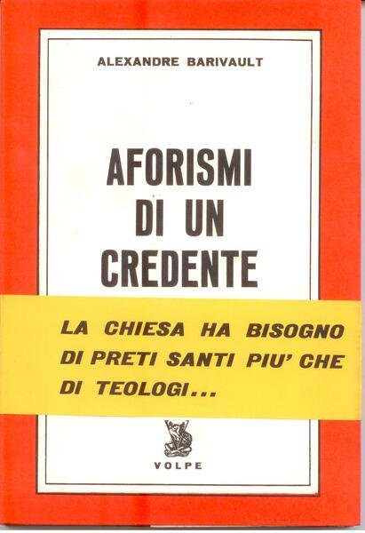 AFORISMI DI UN CREDENTE