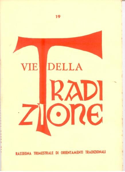 VIE DELLA TRADIZIONE N. 19