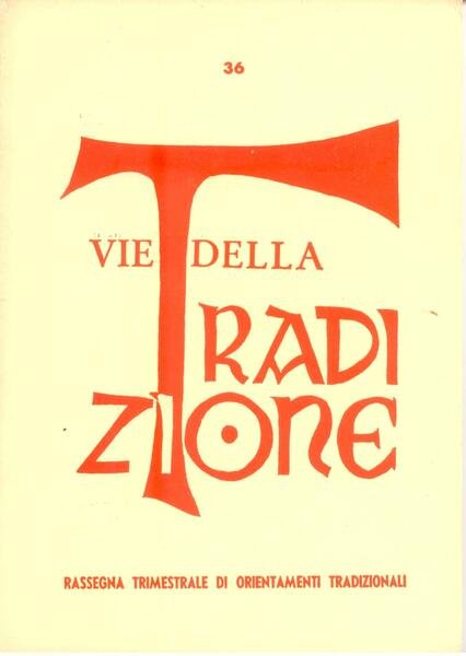 VIE DELLA TRADIZIONE N. 36