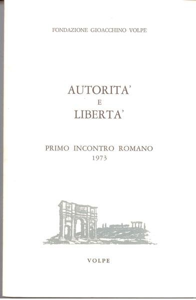 AUTORITA' E LIBERTA'