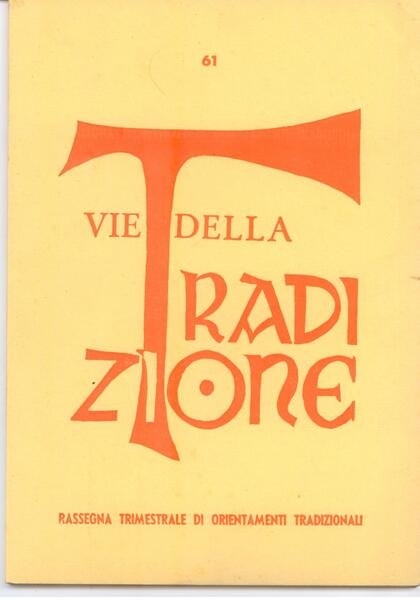 VIE DELLA TRADIZIONE N. 61