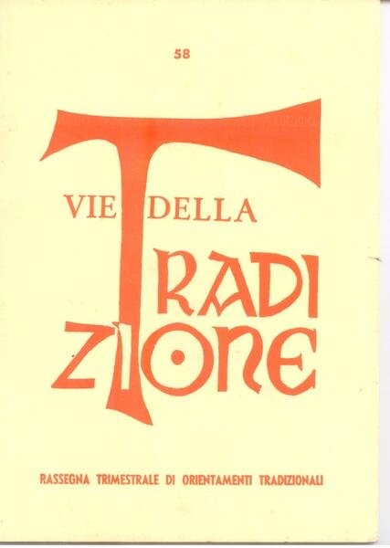 VIE DELLA TRADIZIONE N. 58