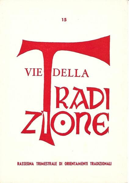 VIE DELLA TRADIZIONE N. 15