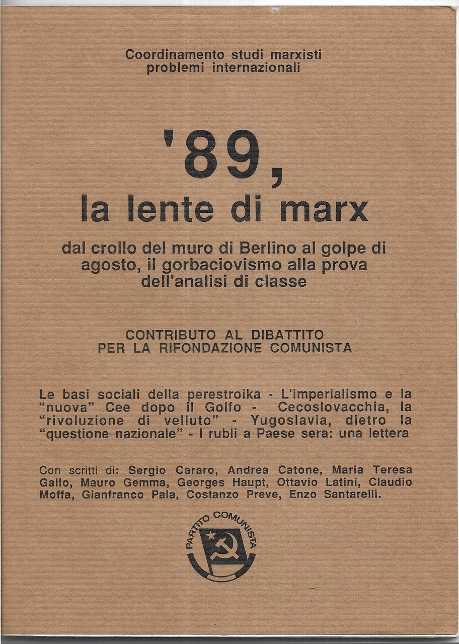 '89, la lente di Marx