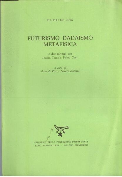 FUTURISMO DADAISMO METAFISICA