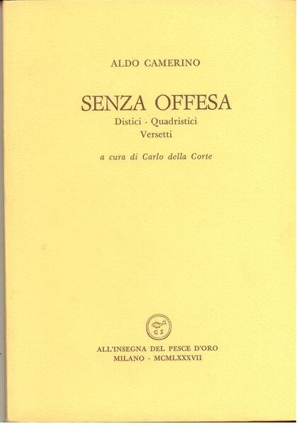 SENZA OFFESA