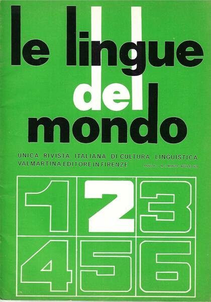 LE LINGUE DEL MONDO - ANNO XL-1975 - INCOMPLETA