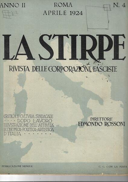 LA STIRPE - ANNO II - N 4 APRILE 1924