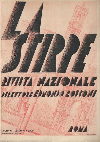 LA STIRPE - ANNO XI - N. 1 GENNAIO 1933