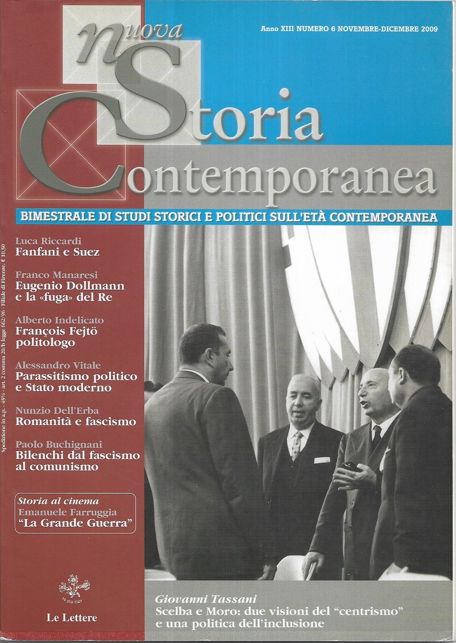 NUOVA STORIA CONTEMPORANEA - ANNO XIII N. 6 - NOVEMBRE/DICEMBRE …