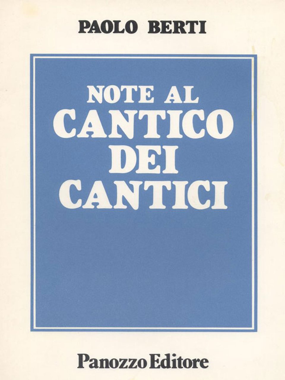 Note al Cantico dei cantici