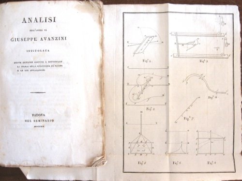 Analisi dell’opera di Giuseppe Avanzini. Intitolata Nuove ricerche dirette a …