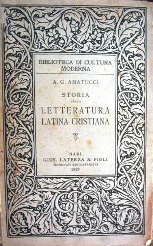 Storia della letteratura cristiana.