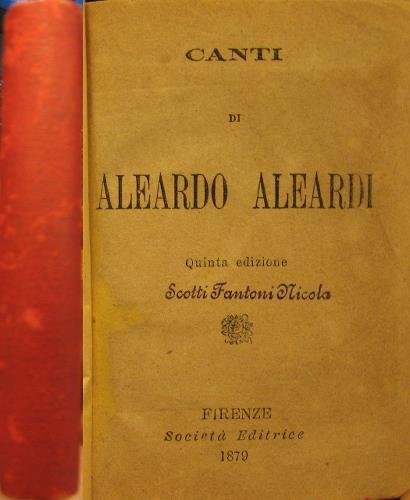 Canti. Quinta edizione.