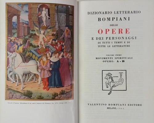 Dizionario letterario Bompiani delle opere e dei personaggi di tutti …