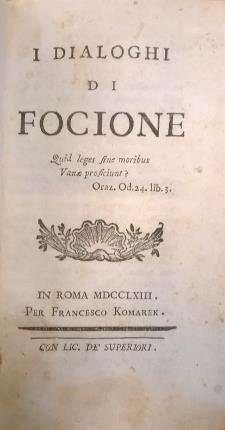 I dialoghi di Focione.