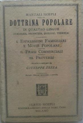 Dottrina popolare in quattro lingue (italiana, francese, inglese e tedesca). …