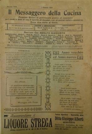 Il messaggero della cucina. Premiata rivista di gastronomia pratica ed …