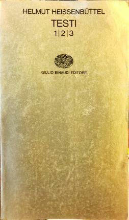 Testi 1 2 3. Traduzione dal tedesco di Emilio Picco.