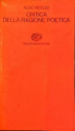 Critica della ragione poetica.