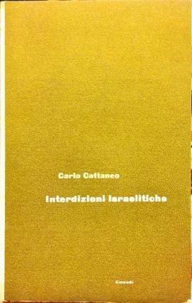 Interdizioni israelitiche. Introduzione e note di Luigi Ambrosoli.