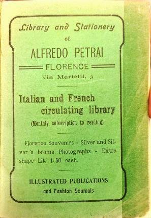 Florence. Library and Stationery of Alfredo Petrai. Italian and French …